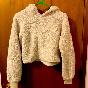 Sherpa Cropped Hoodie